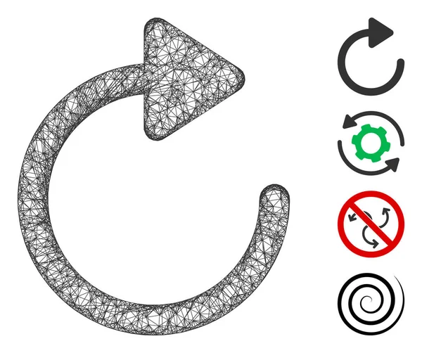 Döndürme Web Vektör Ağ Çizimi