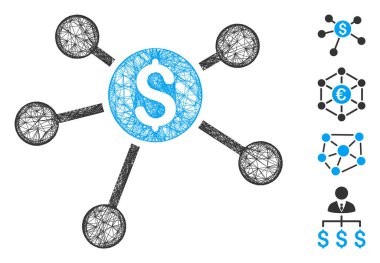 Banka Şubeleri Web Vektör Ağ İllüstrasyonu