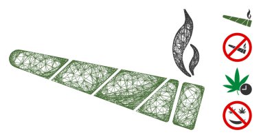 Esrar İnternet Vektörü Ağ İllüstrasyonu