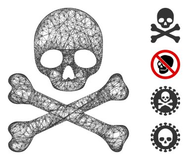 Ölüm Ağı Vektör Ağı İllüstrasyonu