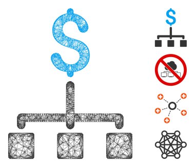 Finansal Hiyerarşi Web Vektör Ağ İllüstrasyonu