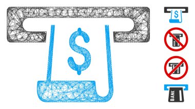 Kağıt makbuzu Slot Web Vektör Ağ İllüstrasyonu