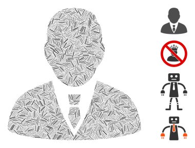 Kapak Yöneticisi Simge Vektörü Mozaiği