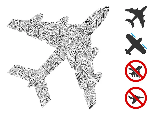 Çizgi Bombacısı Simge Vektörü Mozaiği