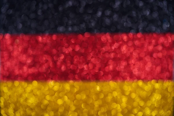 Image Flag Germany Defocus Glitter Glitter Background Bokeh Effect — Stock Photo, Image