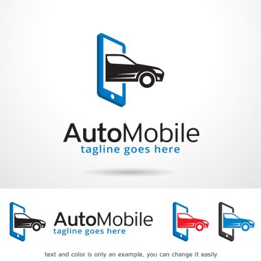 Otomatik mobil Logo tasarım şablonu