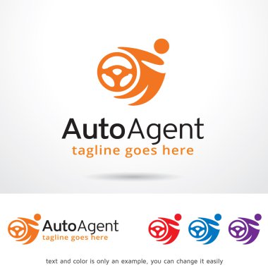 Otomatik Ajan Logo tasarım şablonu