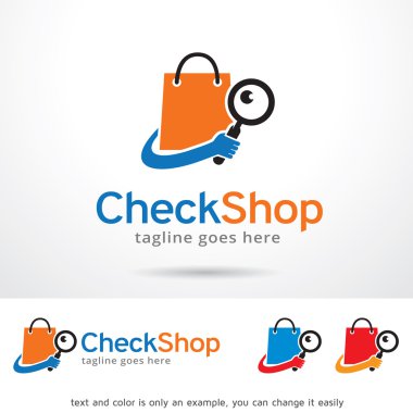 Dükkanı Logo şablonu tasarımını denetleme