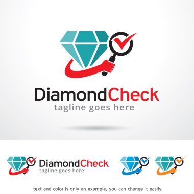 Elmas onay Logo tasarım şablonu