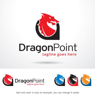 Dragon noktası Logo tasarım şablonu