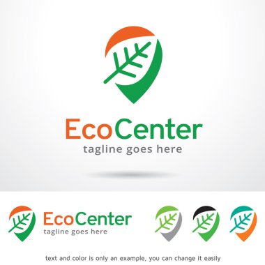 Eco Merkezi Logo tasarım şablonu