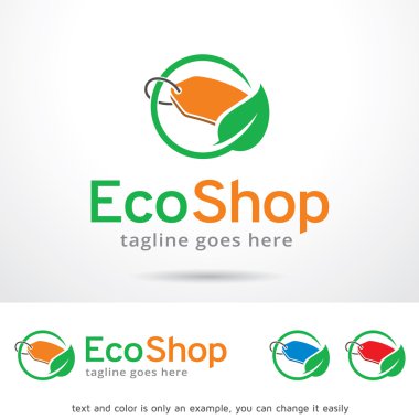 Eco Dükkanı Logo tasarım şablonu