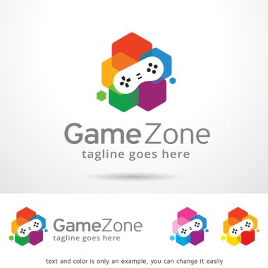 Oyun Zone Logo tasarım şablonu