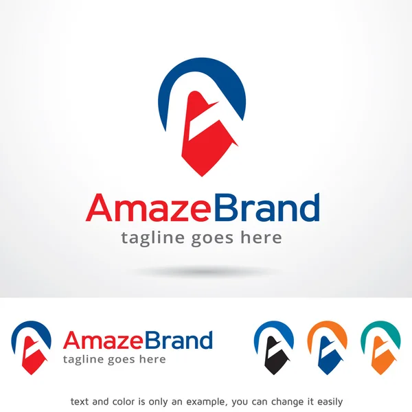 Desain Templat Amaze Logo - Stok Vektor
