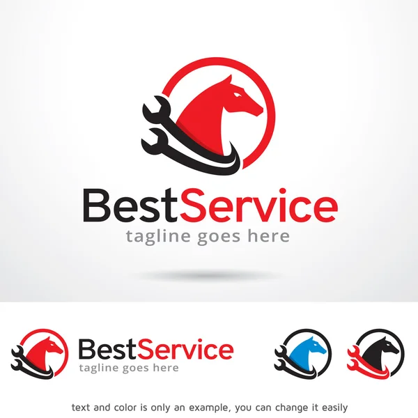 Design der besten Service-Logo-Vorlage — Stockvektor