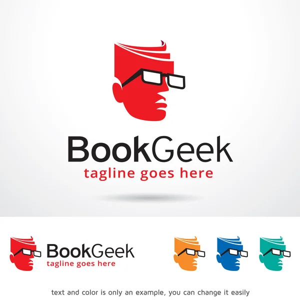 Livre Geek Logo conception de modèle — Image vectorielle