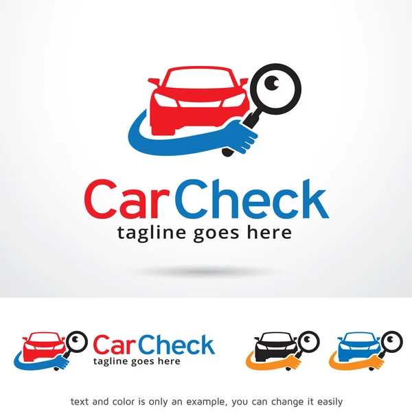Car Check Center Logo Template Design — Stock Vector
