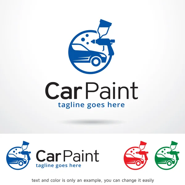 Modelo de logotipo de pintura de carro Design — Vetor de Stock