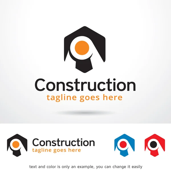 Abstract Construction Center Logo Template Design — Διανυσματικό Αρχείο