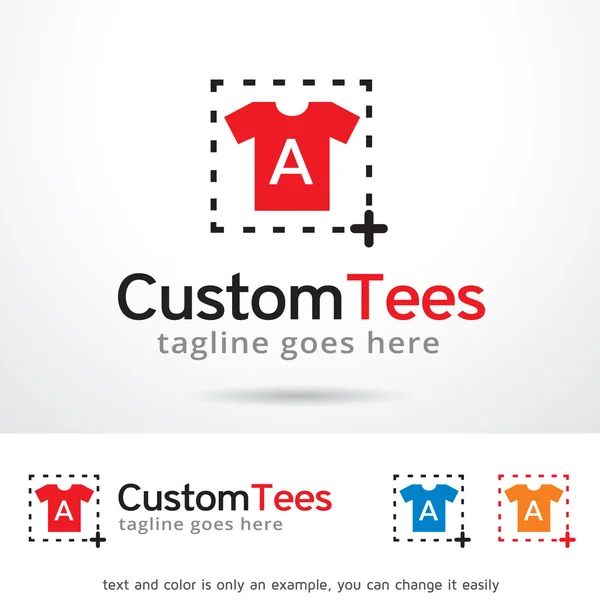 Modèle de logo personnalisé Tees Design — Image vectorielle