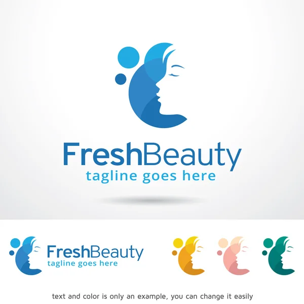 Design de modèle de logo de beauté frais — Image vectorielle