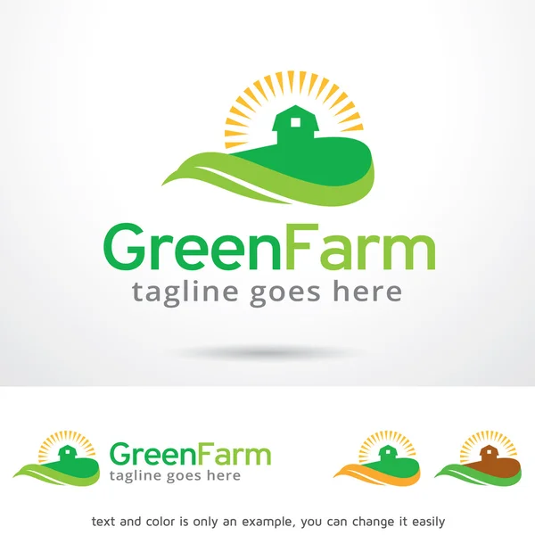 绿色农产品标志模板设计 — 图库矢量图片