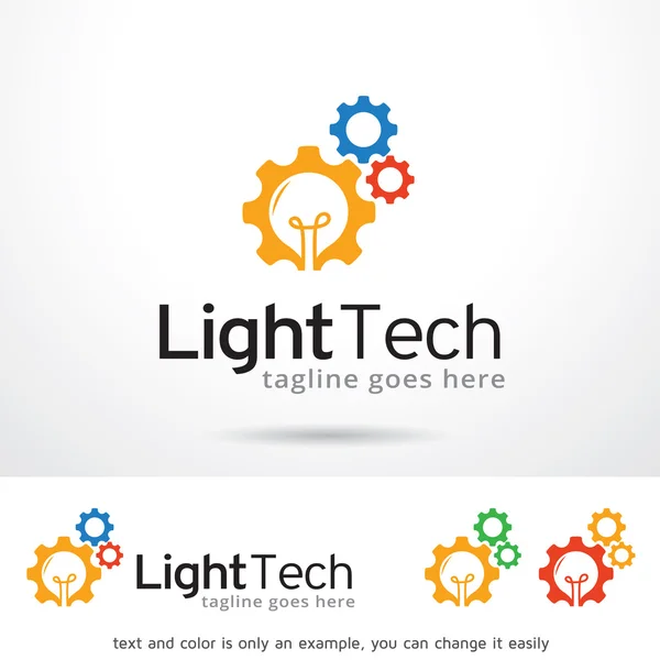 Návrh šablony loga světelné Tech — Stockový vektor