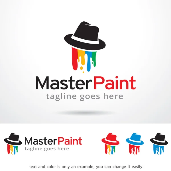 Design de modelo de logotipo de pintura mestre —  Vetores de Stock