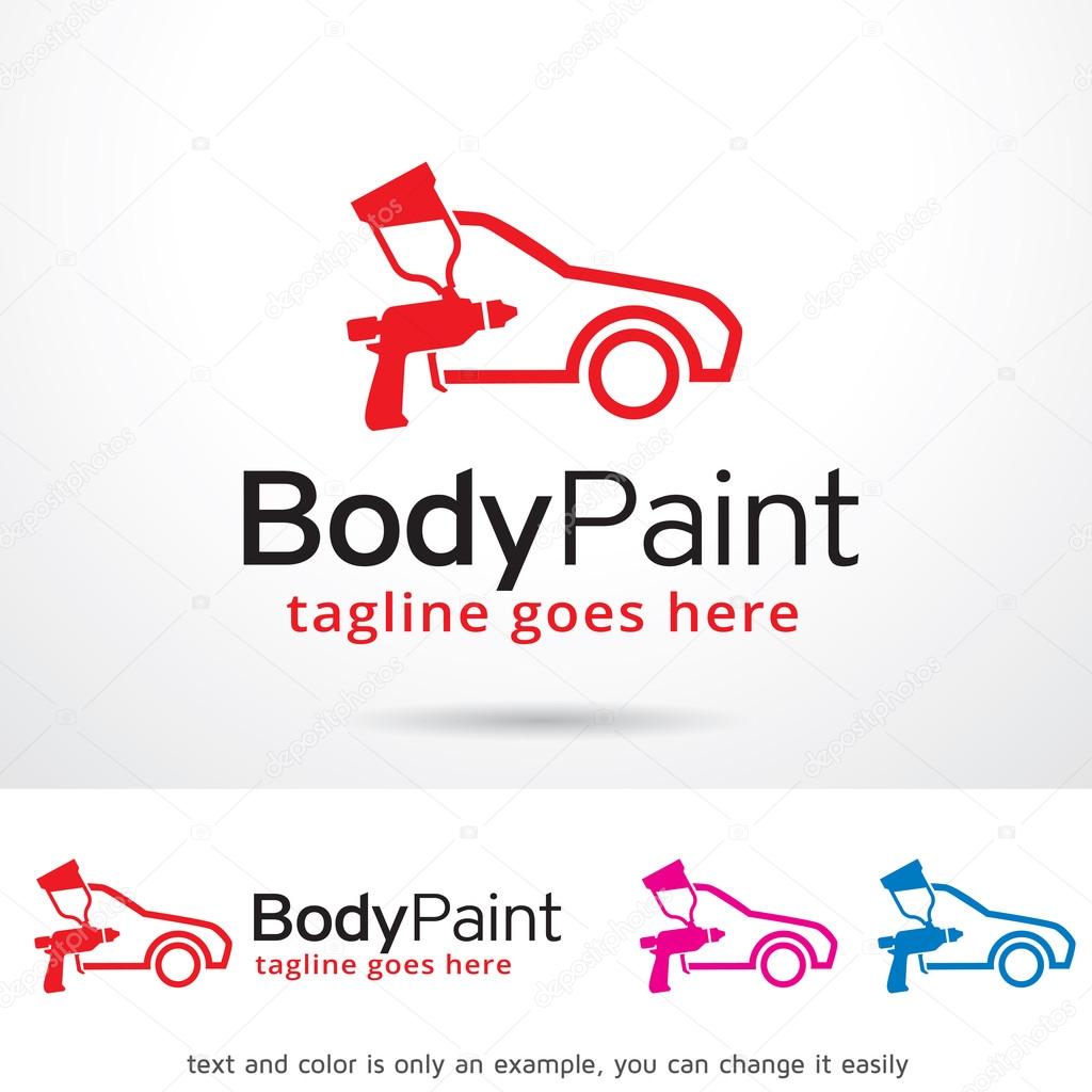 Car Body Paint Logo Template Design