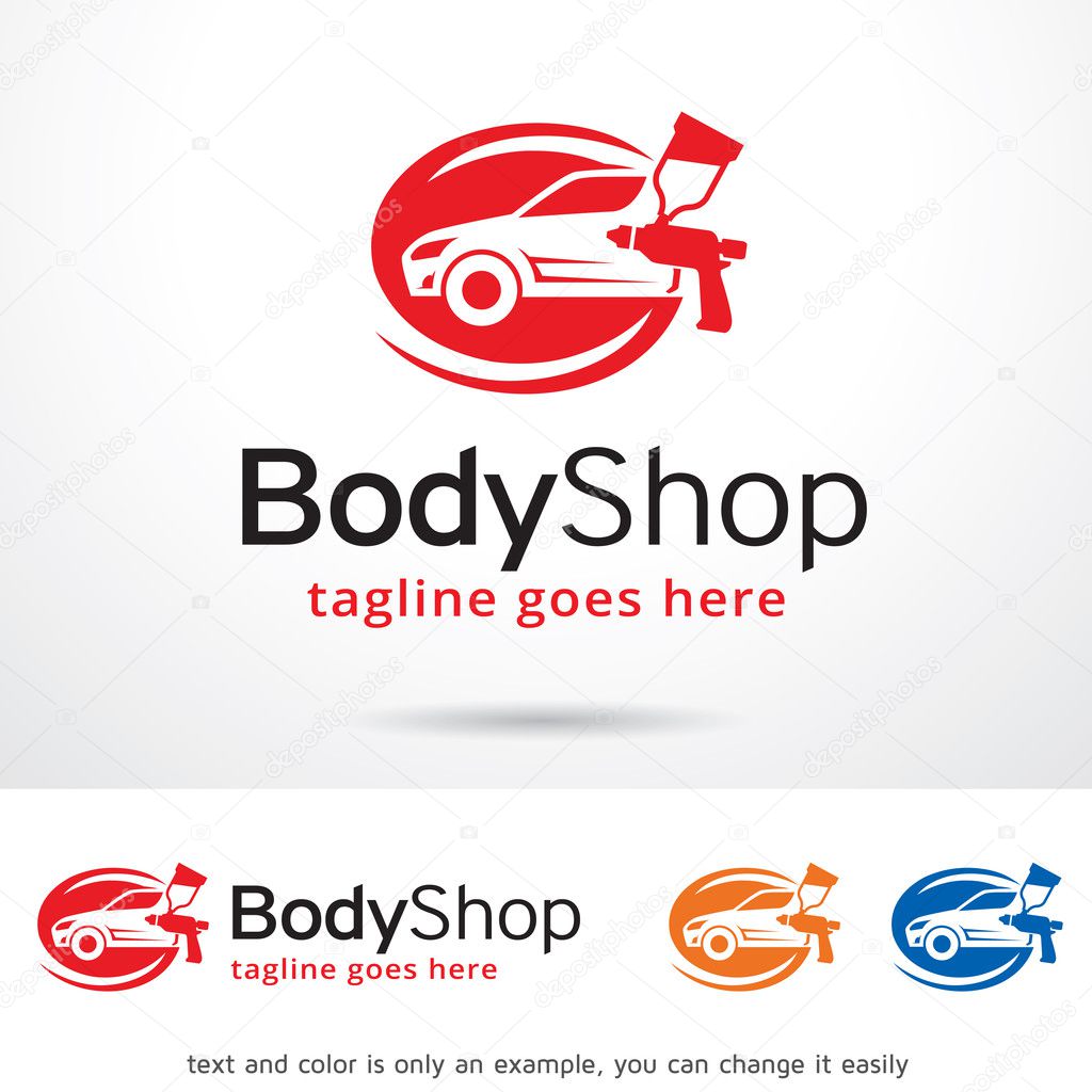 Body Shop Logo Template Design