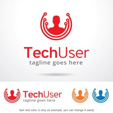 Teknik kullanıcı Logo tasarım şablonu