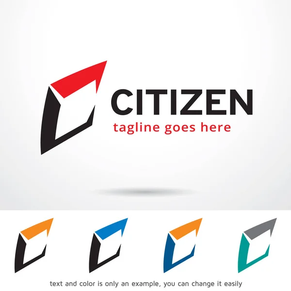 Citizen písmeno C Logo šablona designu vektor — Stockový vektor