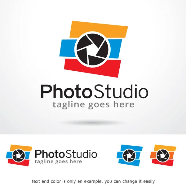 Foto Studio Logo Template Design Vector, Emblema, Concepto de diseño, Símbolo creativo, Icono — Archivo Imágenes Vectoriales