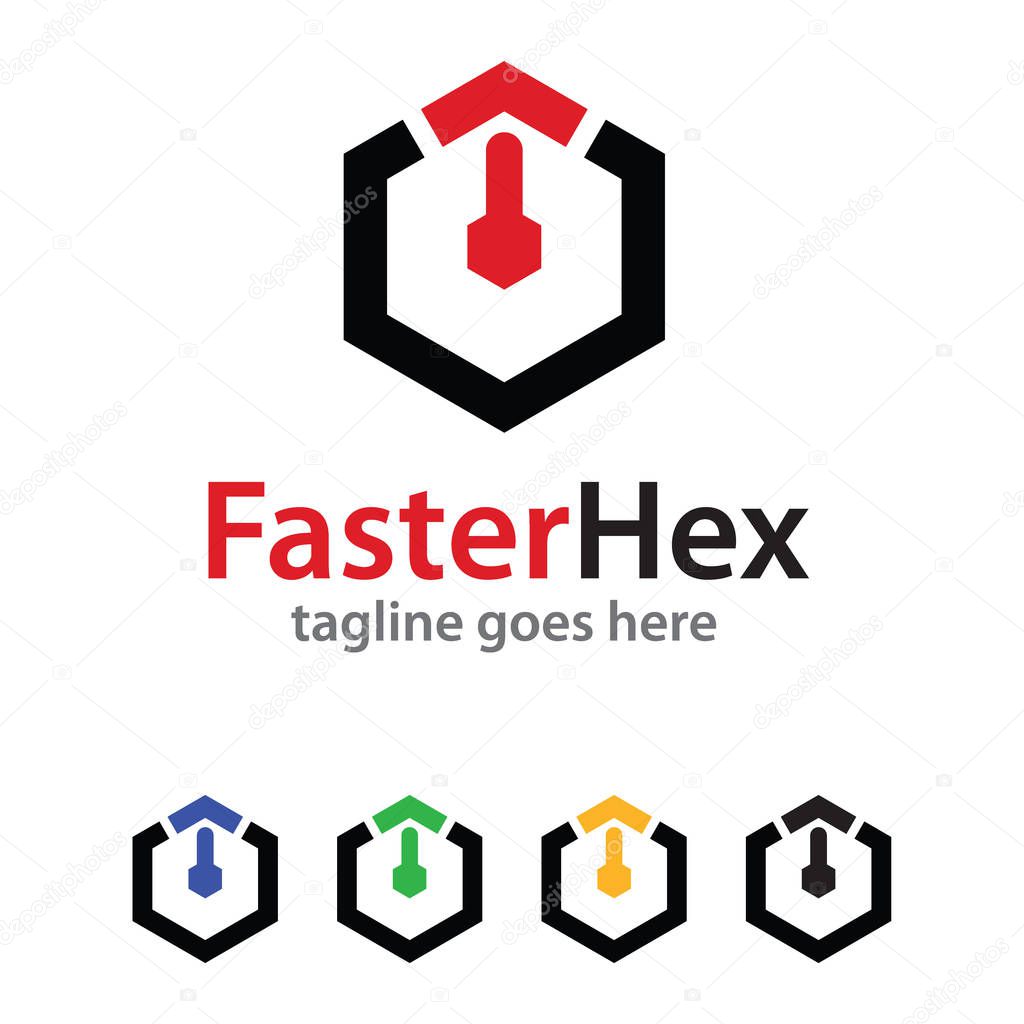 This design suitable for logo or icon. Color and text can be changed easily.