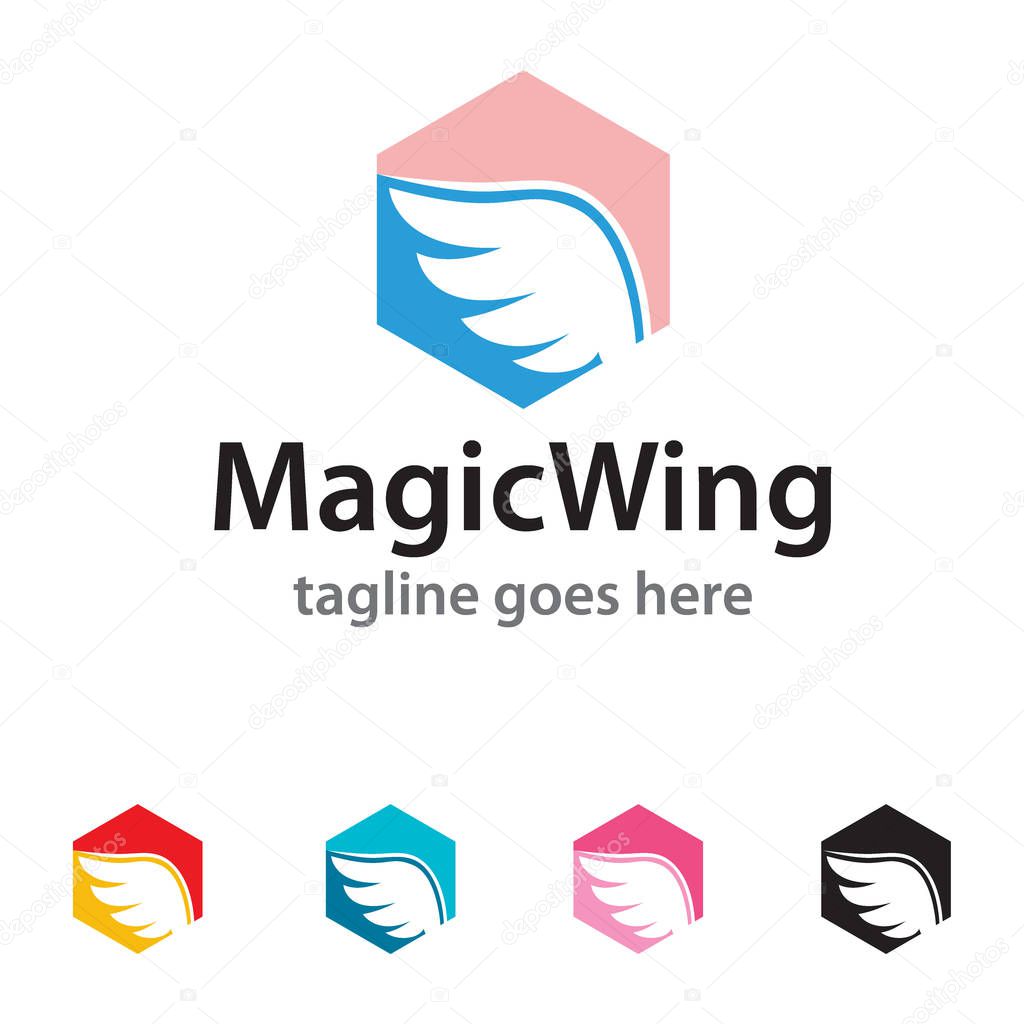 This design suitable for logo or icon. Color and text can be changed easily.