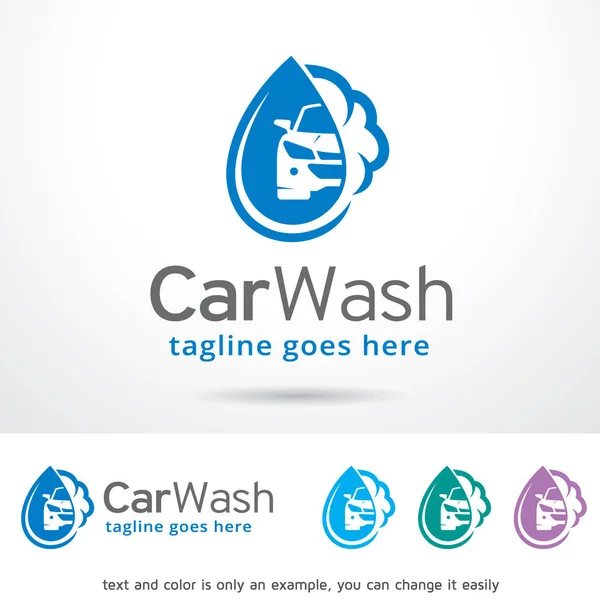 Car Wash Logo Template Design Vector — Stockvector