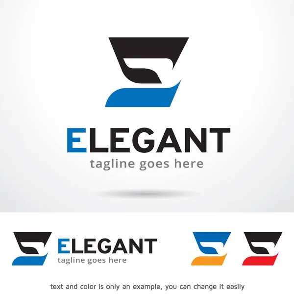 Letter E elegante Logo Template Design Vector — Stockvector