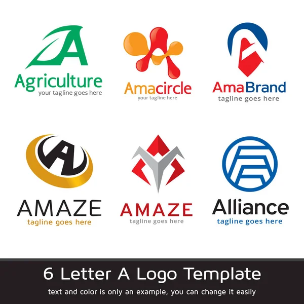 Lettre A Conception du modèle de logo — Image vectorielle