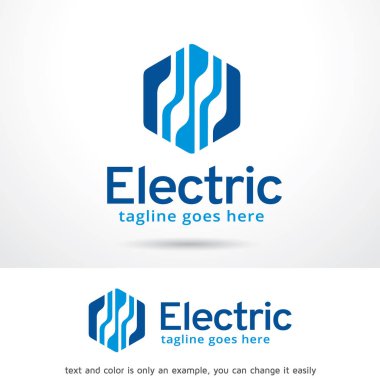 Elektrik Logo tasarım şablonu
