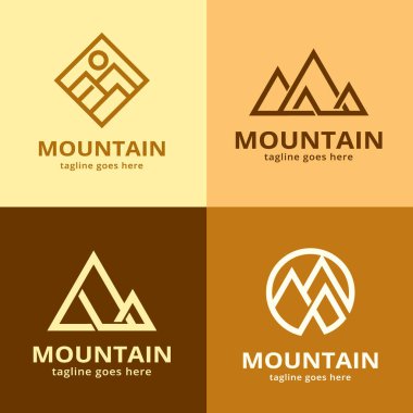 Dağ Logo tasarım şablonu