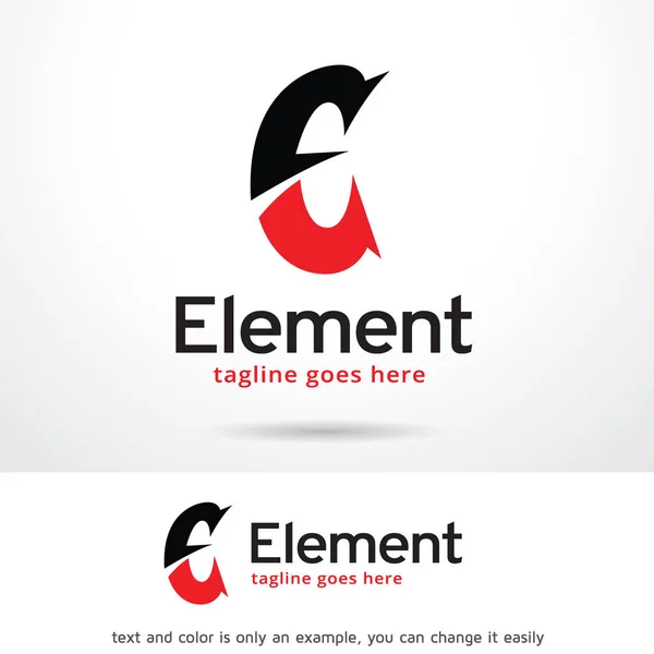 Letter E Logo Template Design — Stock Vector