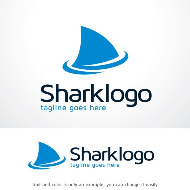 Köpekbalığı Logo tasarım şablonu
