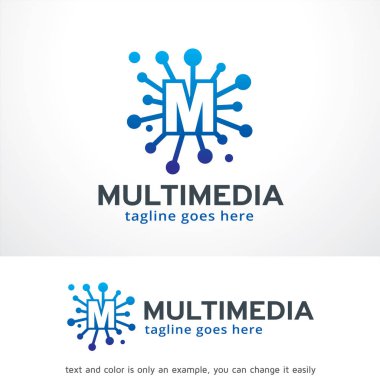 Harf M Logo tasarım şablonu