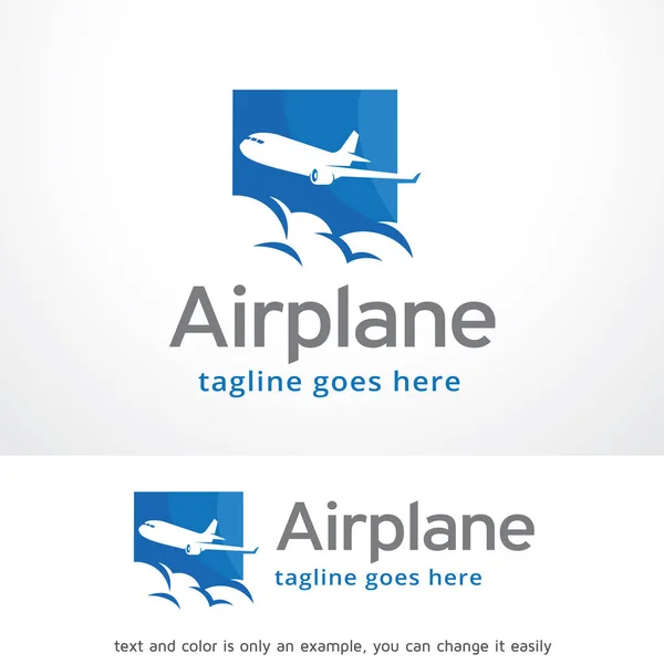 Airplane Logo Template Design Vector — Stock Vector