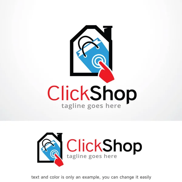 Clique Shop Logo Template Design Vector —  Vetores de Stock