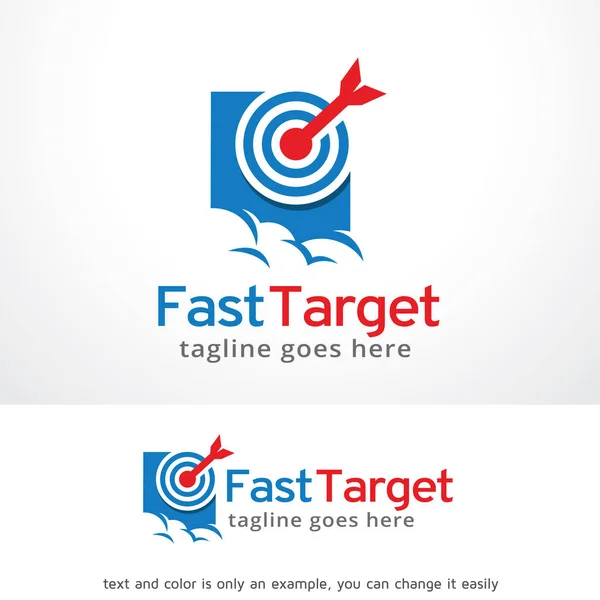 Snel Target Logo Template Design Vector — Stockvector