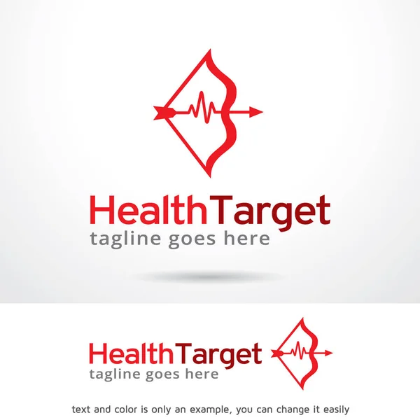 Здоров'я Ціль Логотип Шаблон Дизайн Вектор — стоковий вектор