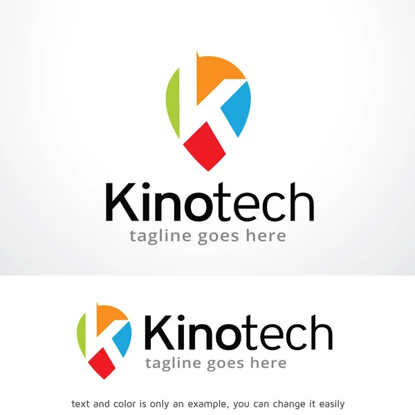 Carta K Logo Template Design Vector —  Vetores de Stock
