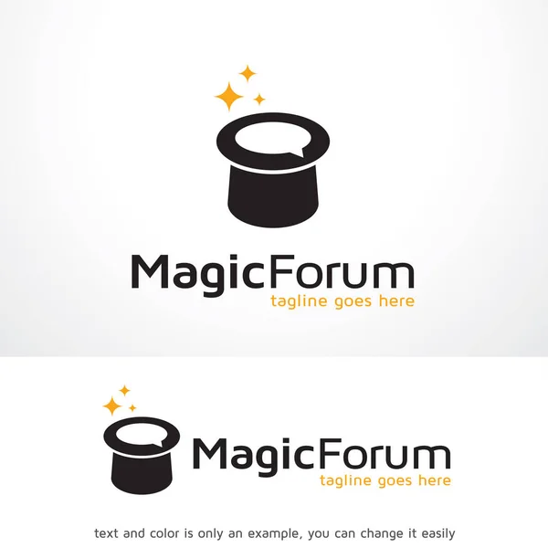 Magiczne Forum Logo szablon wektor — Wektor stockowy
