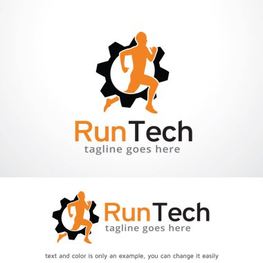 Tech Logo şablonu tasarlamak vektör çalıştırmak